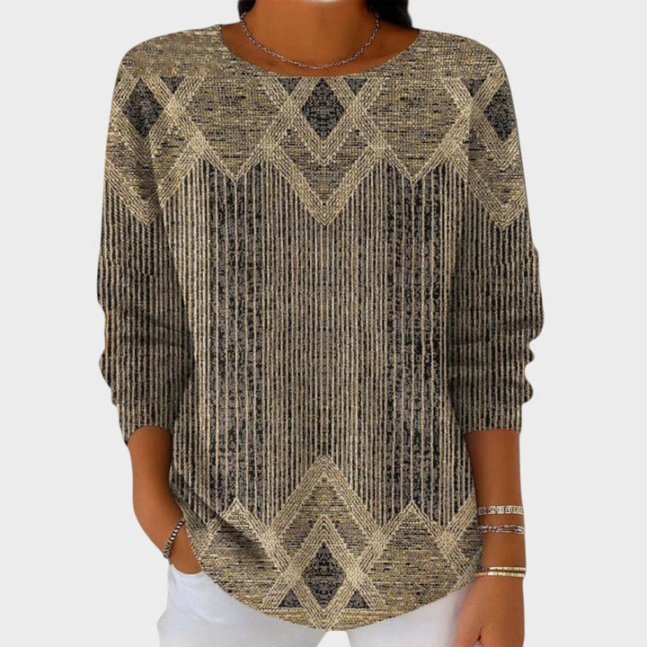 Margaret - Vintage Printed Blouse