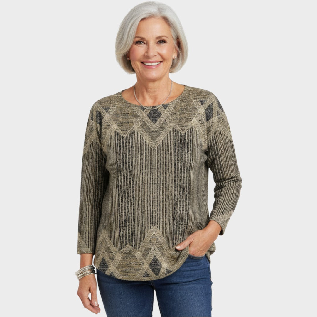 Margaret - Vintage Printed Blouse