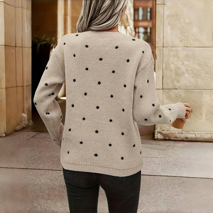 Ceancuan - Polkadot Print Sweater