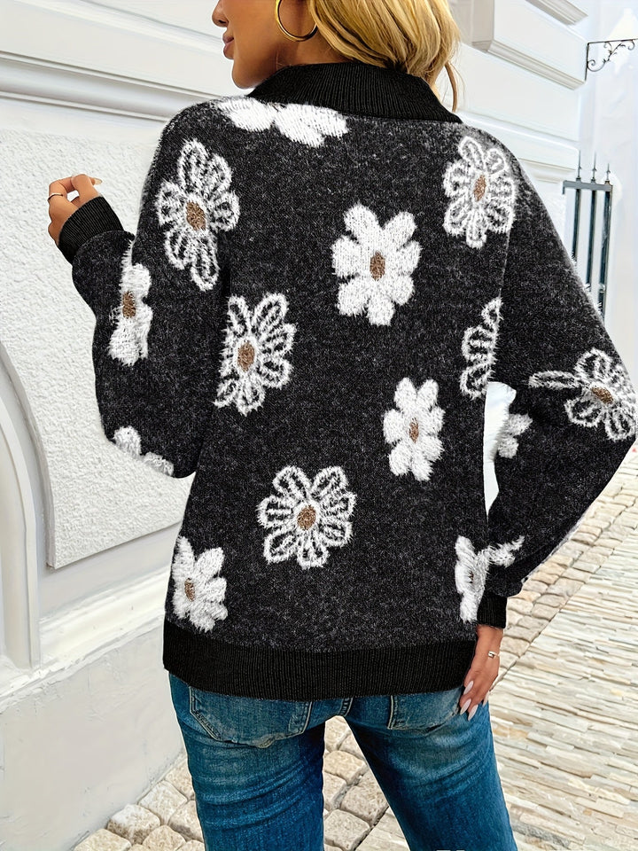 Monique™ – Timeless Elegant Floral Cardigan