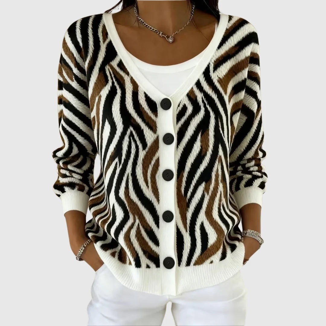 Comfortable hooded cardigan