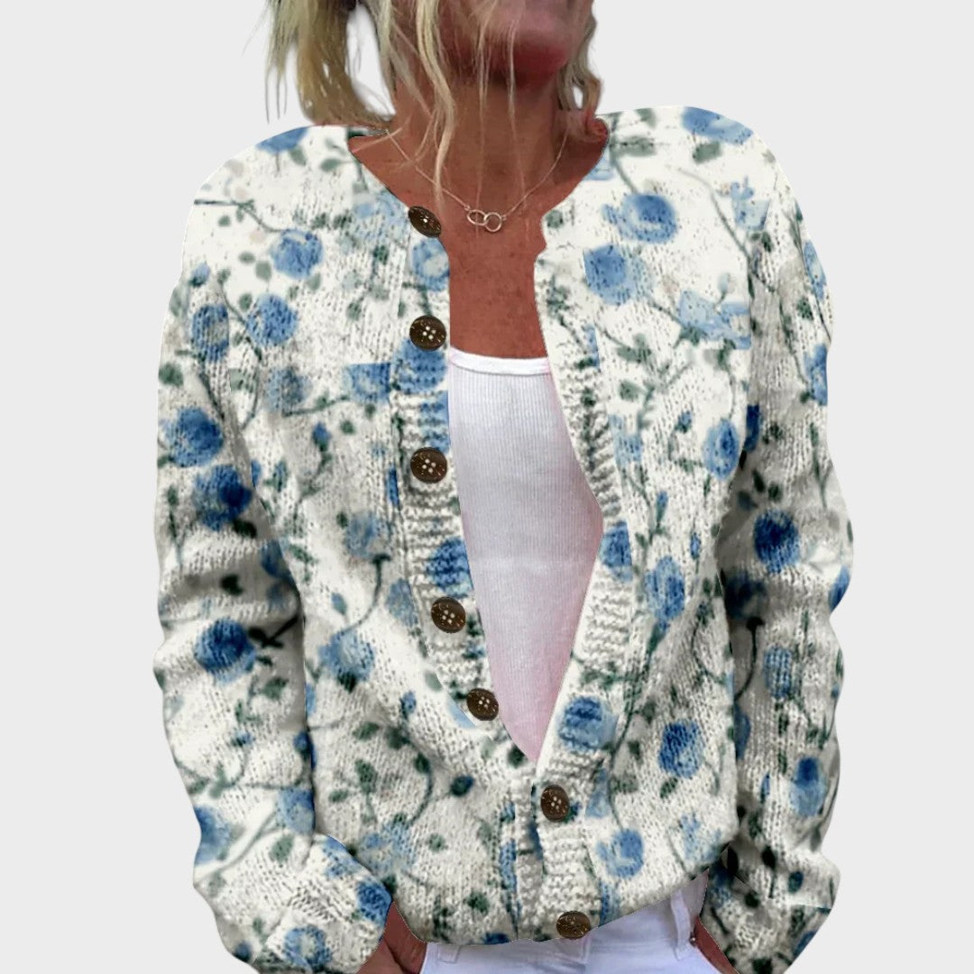 Patrícia - Autumn Floral Cardigan