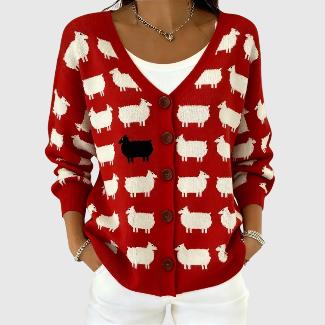 Comfortable button-front cardigan