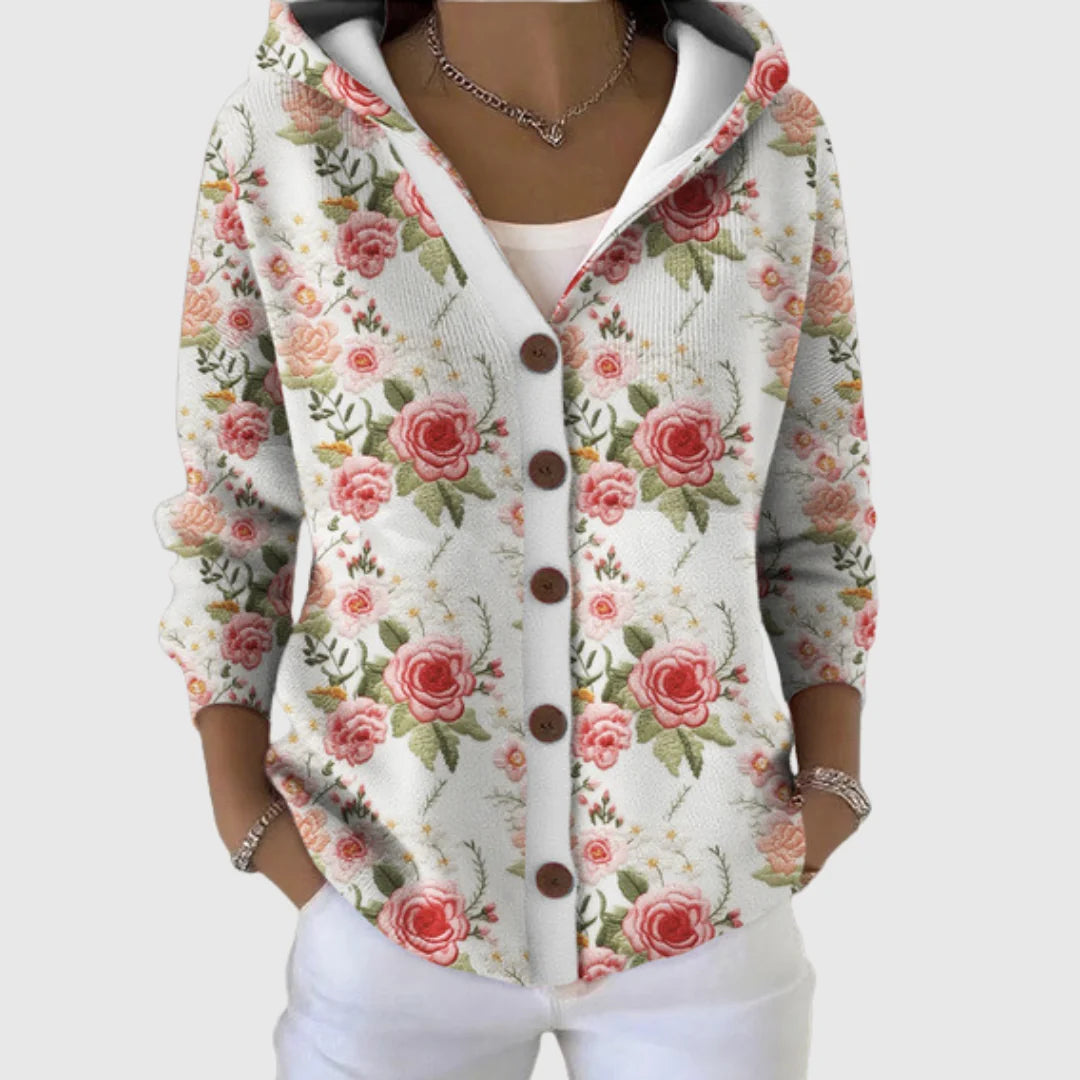 Comfortable hooded cardigan