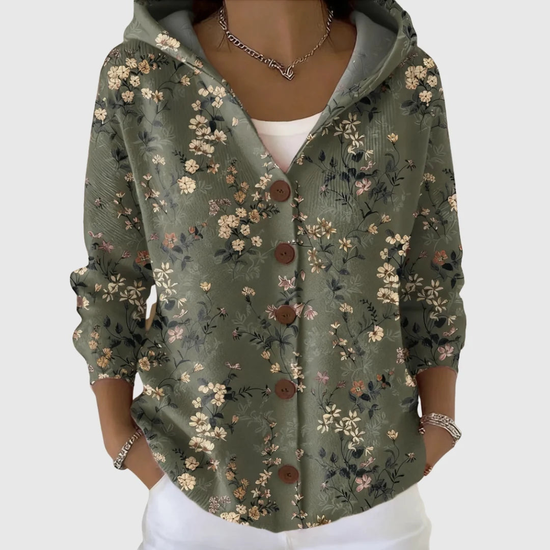 Comfortable hooded cardigan
