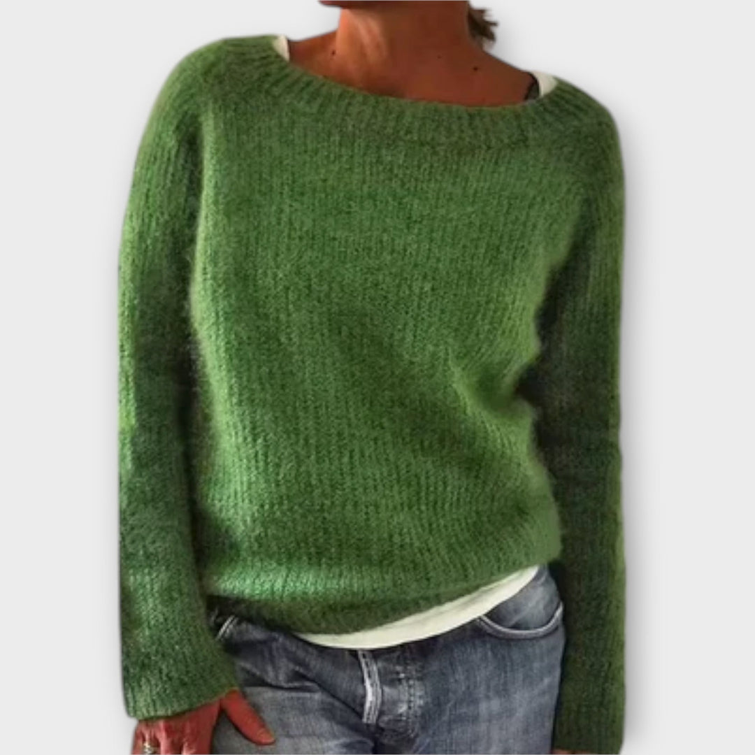 Regine - Solid Colour Knit Sweater