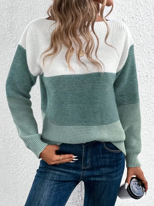 Calista - Elegant Long-Sleeve Drop-Shoulder Sweater