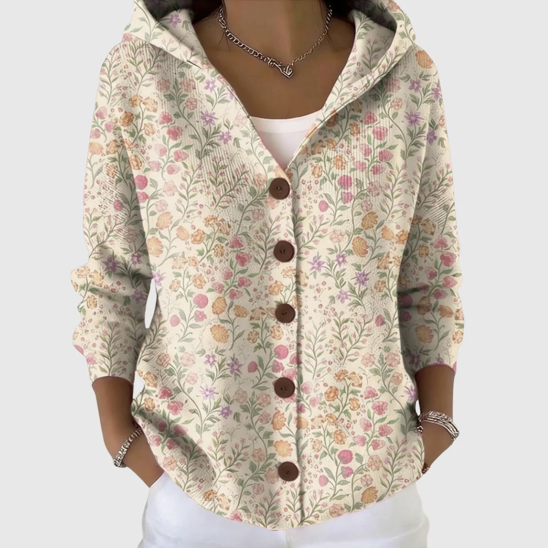 Comfortable hooded cardigan