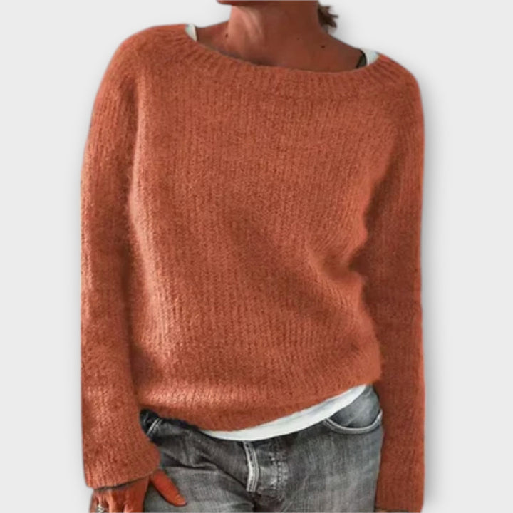 Regine - Solid Colour Knit Sweater