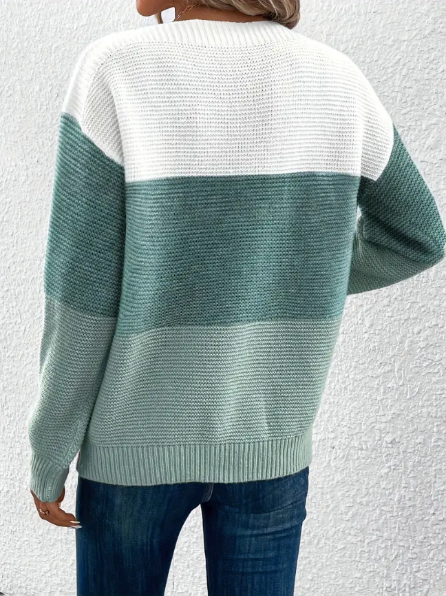 Calista - Elegant Long-Sleeve Drop-Shoulder Sweater