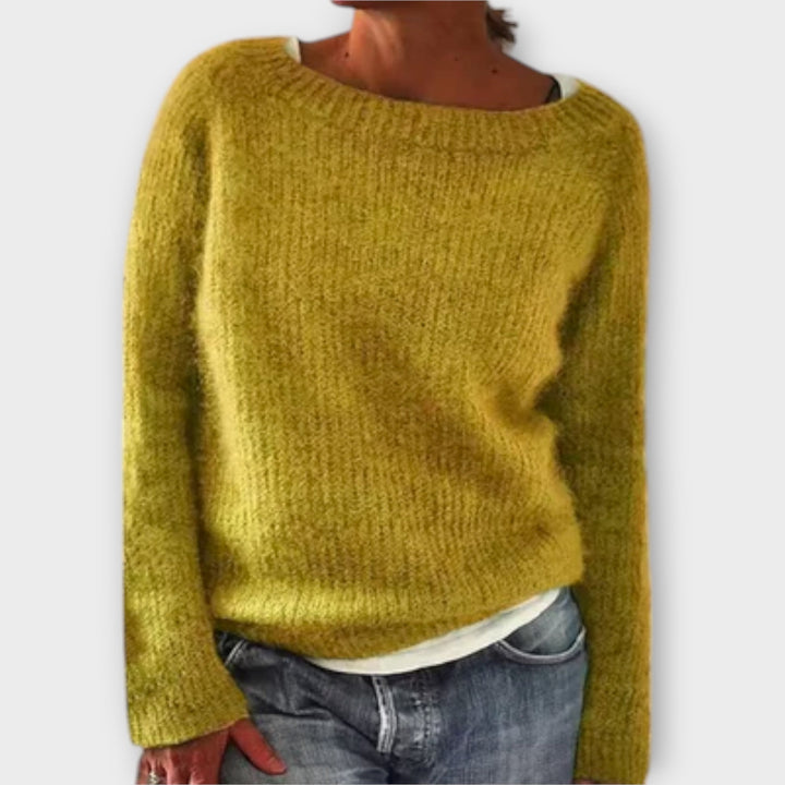 Regine - Solid Colour Knit Sweater