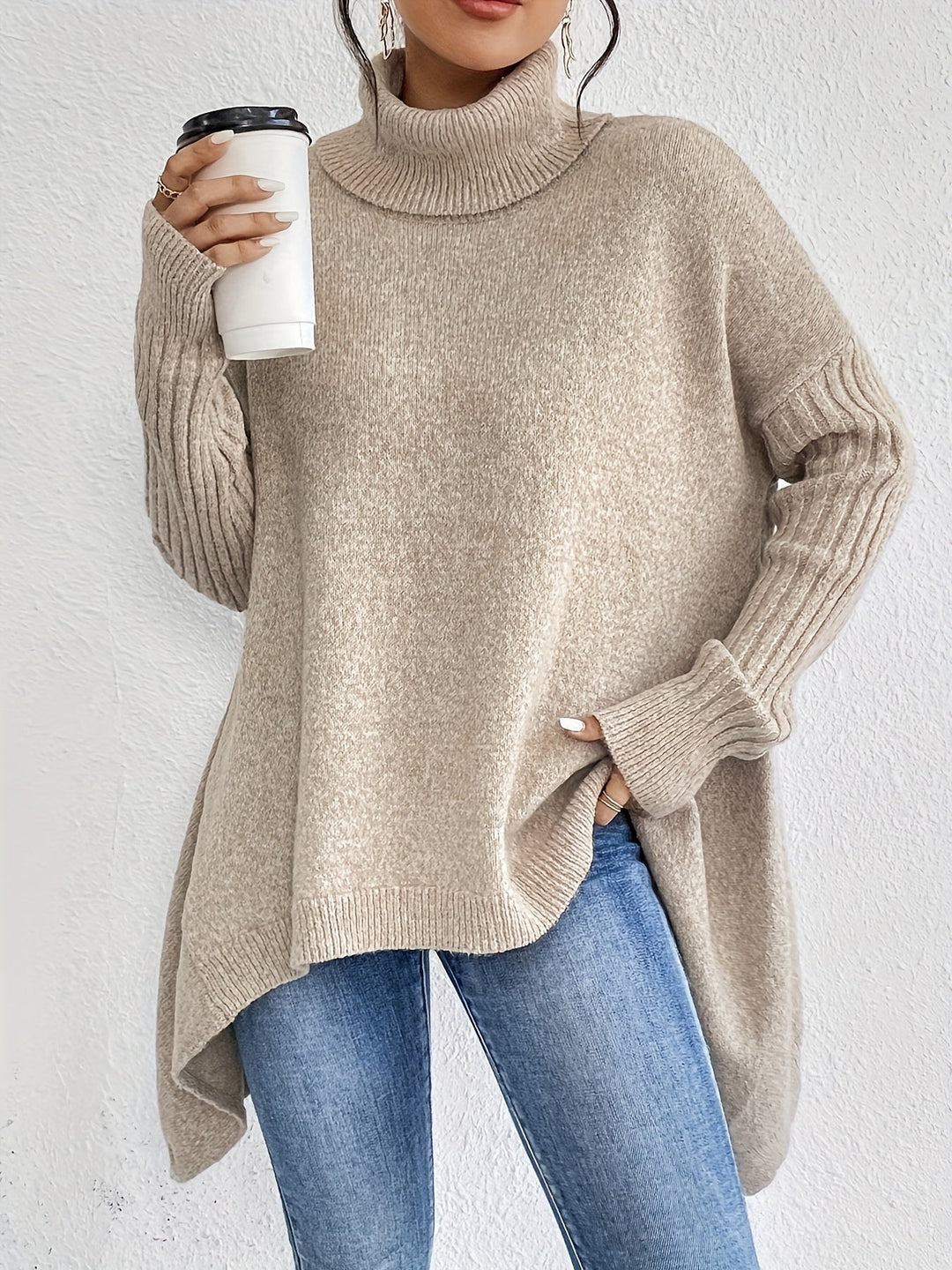 Léïna™ – The Soft & Relaxed Turtleneck Sweater