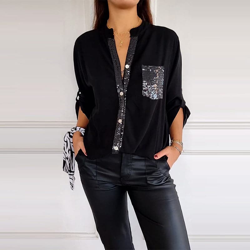 Marina™ — Elegant Top with Shimmering Details