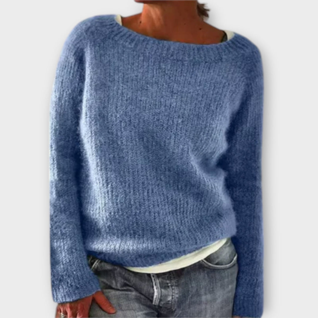 Regine - Solid Colour Knit Sweater