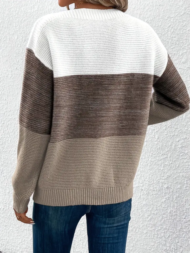 Calista - Elegant Long-Sleeve Drop-Shoulder Sweater