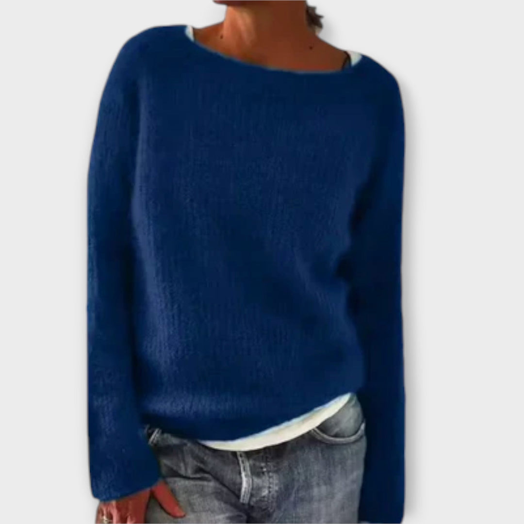Regine - Solid Colour Knit Sweater