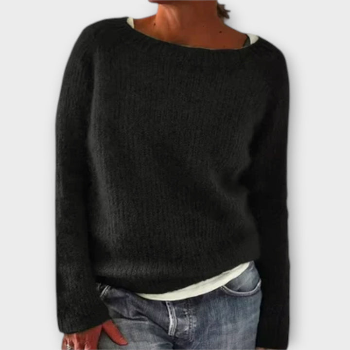 Regine - Solid Colour Knit Sweater