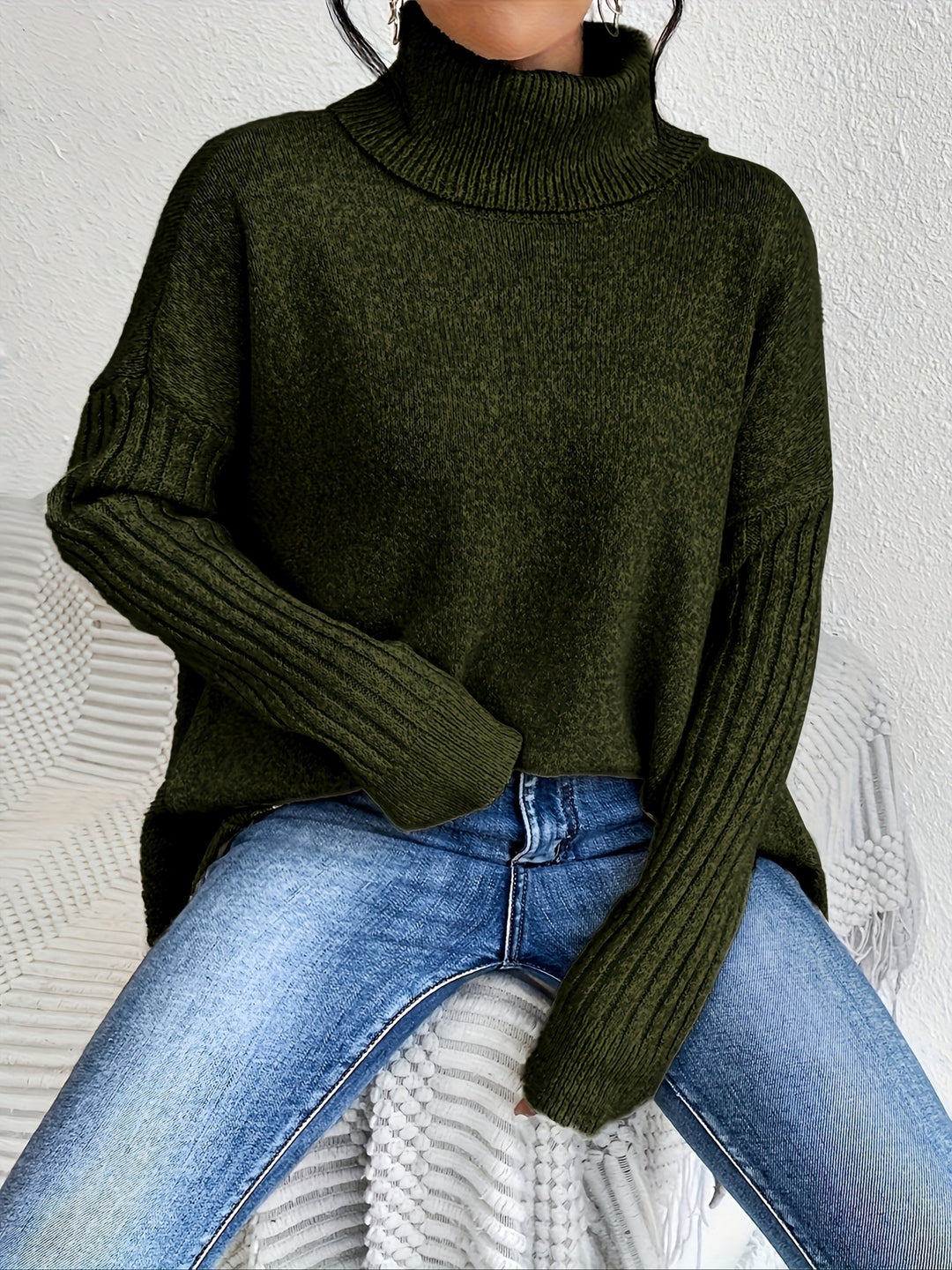 Léïna™ – The Soft & Relaxed Turtleneck Sweater