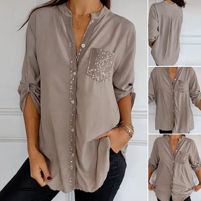 Marina™ — Elegant Top with Shimmering Details