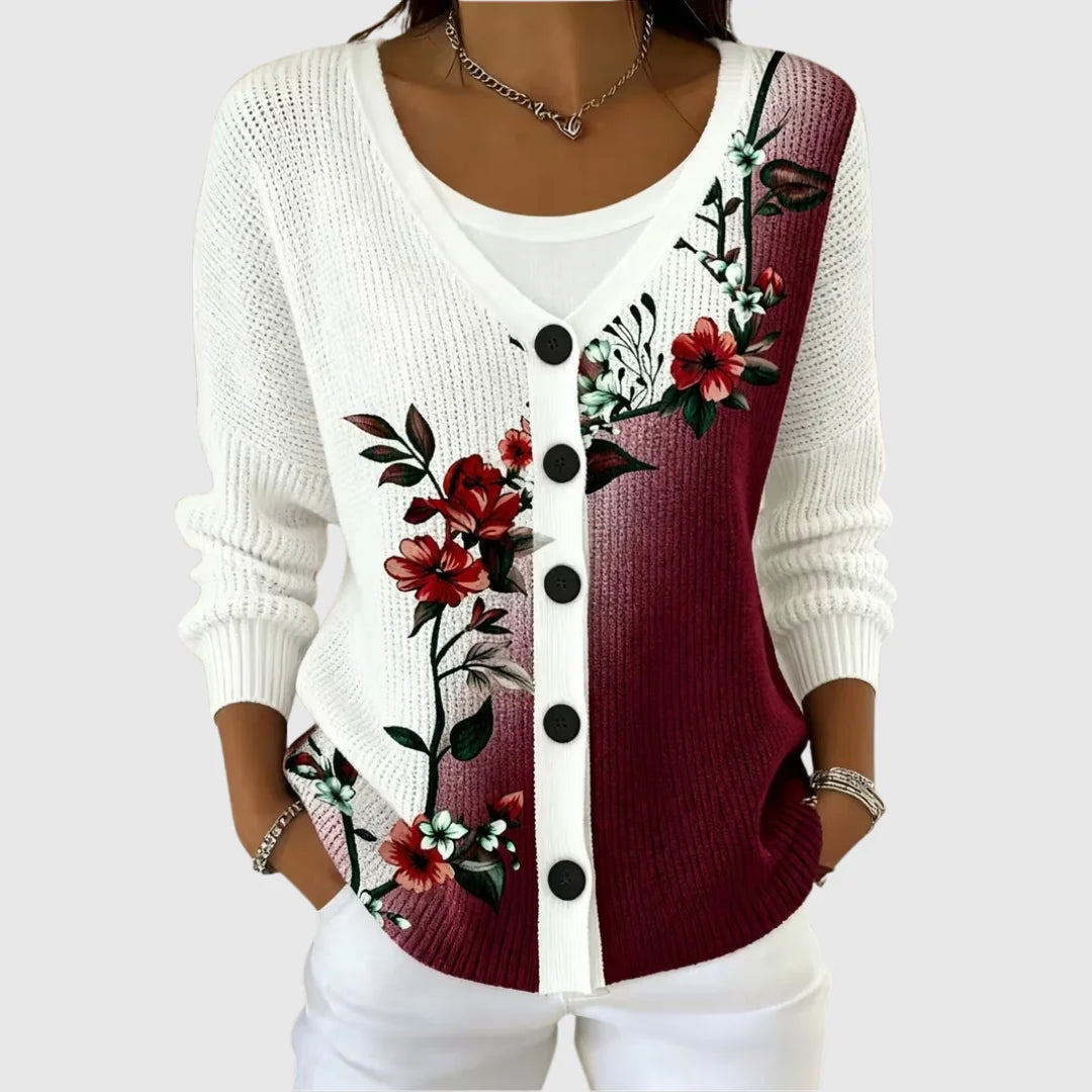 Comfortable button-front cardigan