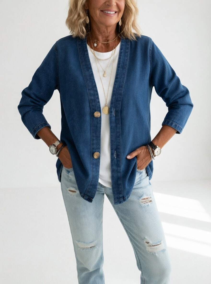 Claironne™ — Timeless Elegant Casual Denim Jacket