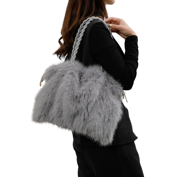 VELVET™ – Retro Plush Large Shoulder Bag