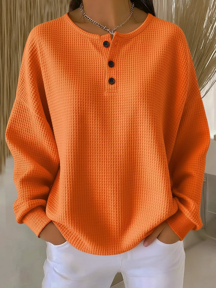 Hélène - Cosy Waffle Knit Sweater