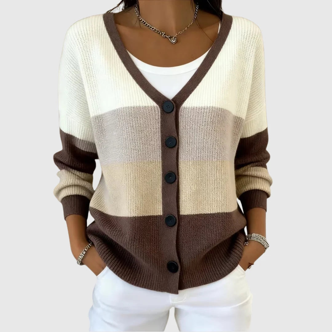 Comfortable button-front cardigan