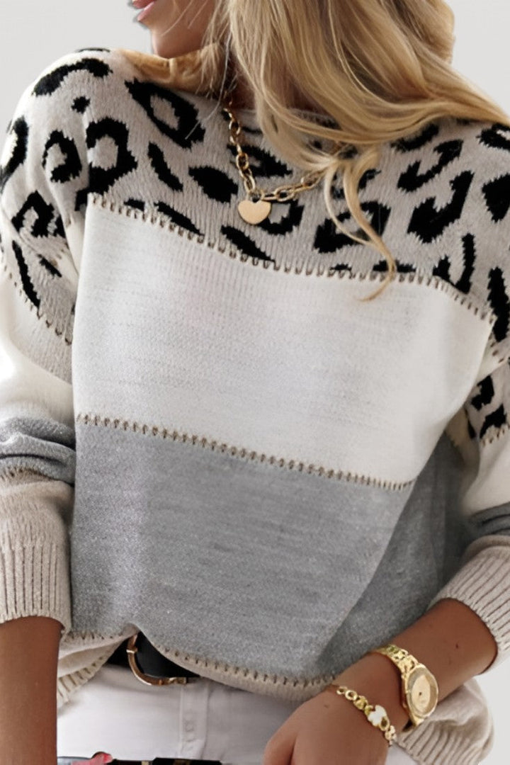 Sophie - Playful Pattern Knit Sweater