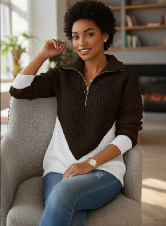 Margaux™ — Structured Comfortable Everyday Sweater