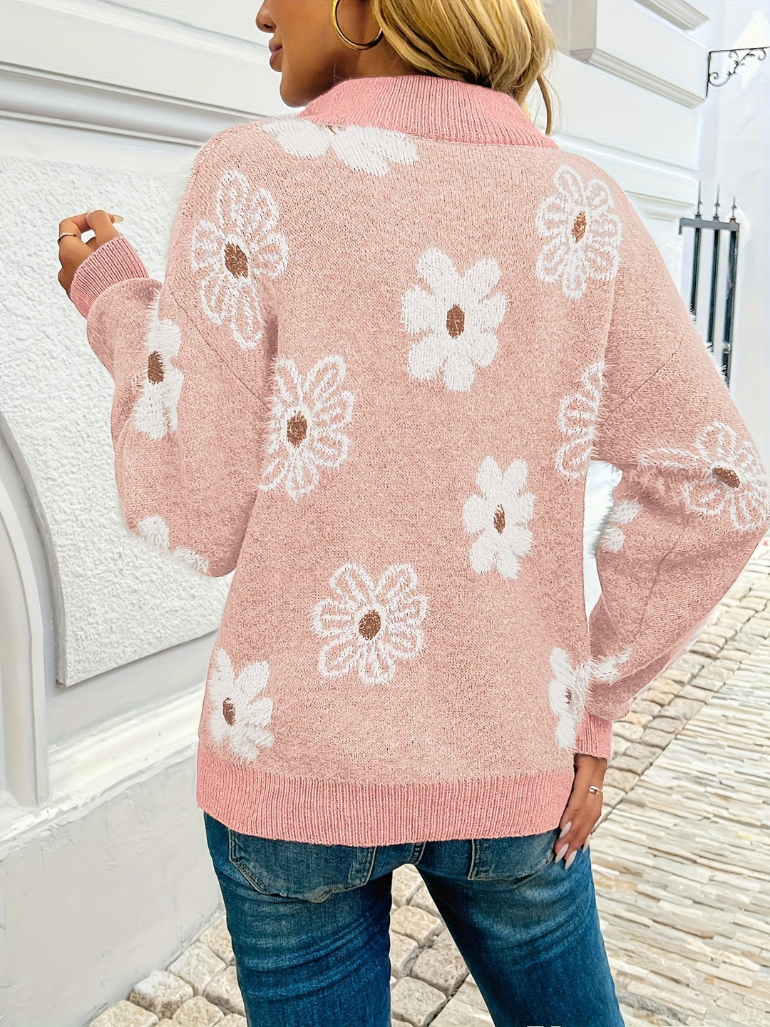Monique™ – Timeless Elegant Floral Cardigan