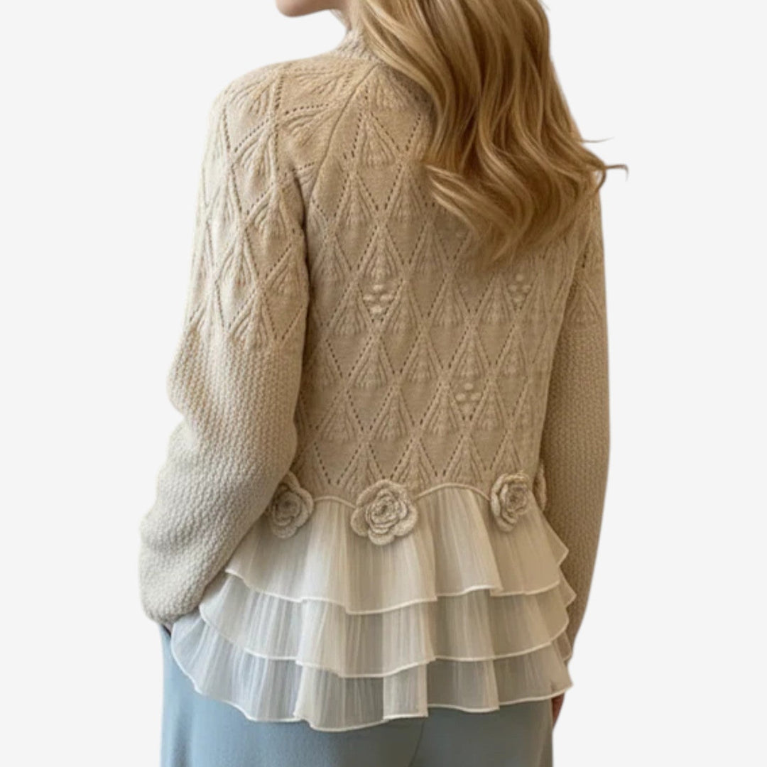 Élodie™ — Timeless Elegance Textured Sweater